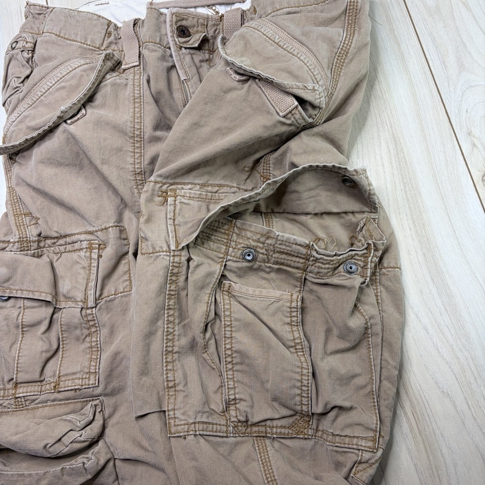 POLO RALPH LAUREN Utility Cargo Pants Slim Fit Military Herringbone Mens 32x30 - Picture 3 of 16
